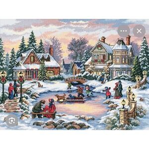 Dimensions Gold Collection A Treasured Time Counted Cross Stitch Kit 8569 Winter